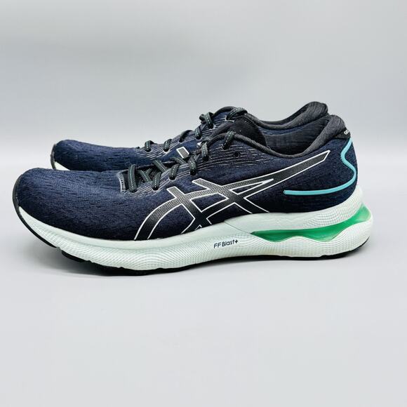 ASICS Shoes Womens 11 Navy Blue Gel Nimbus 24 FF Blast Plus Running Sneakers - Picture 5 of 11
